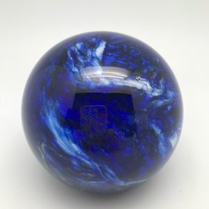 Mercury Paperweight Hand Blown Glass Glow In The Dark